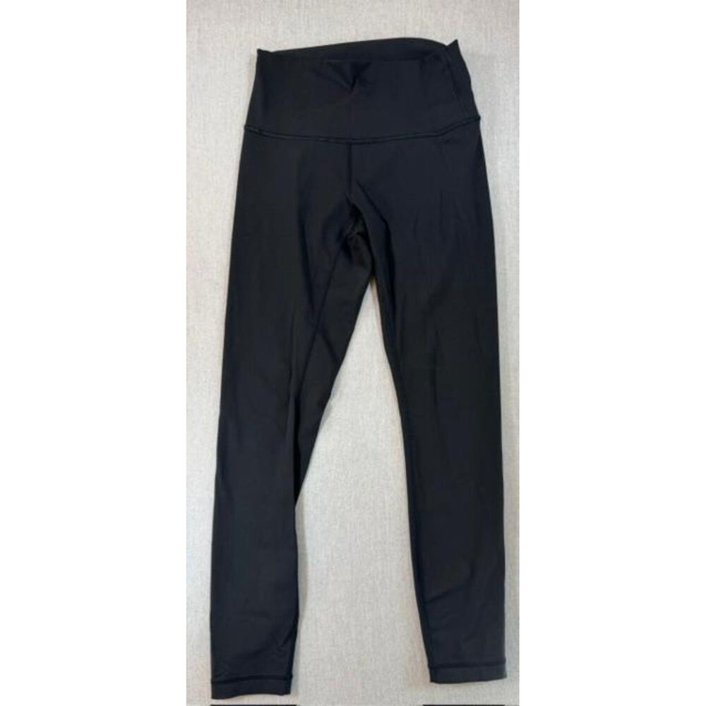 Lululemon Align Crop 25" Leggings Women's Size 4 Black Mid Rise Yoga Pants